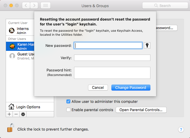 Как восстановить забытый пароль Mac: брелок