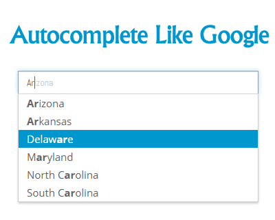 XDSOFT Autocomplete