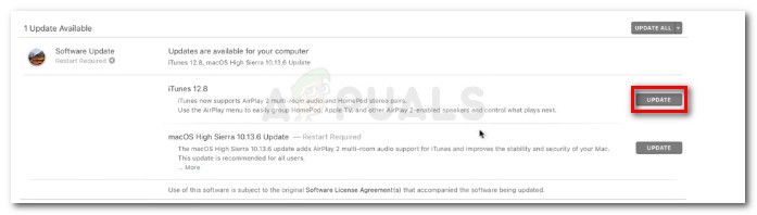 Обновление iTunes на Mac