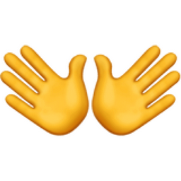 Emoji с открытыми руками