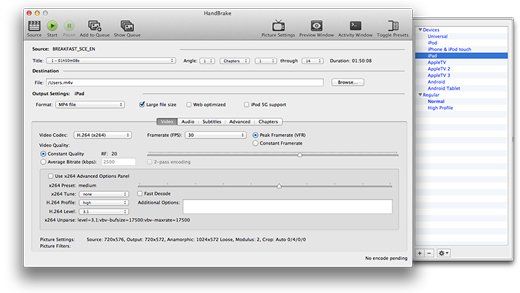 Используйте HandBrake для копирования DVD на Mac