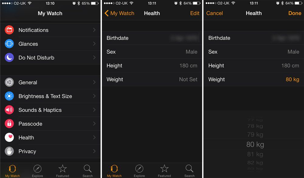 Как использовать приложение Apple Watch Activity: как изменить свой вес или рост (или ввести данные, которые вы пропустили во время настройки)