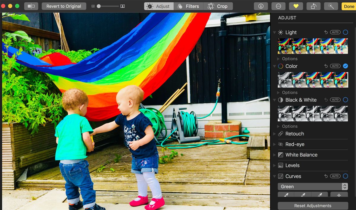 Как использовать приложение «Фото» для Mac: редактирование интерфейса