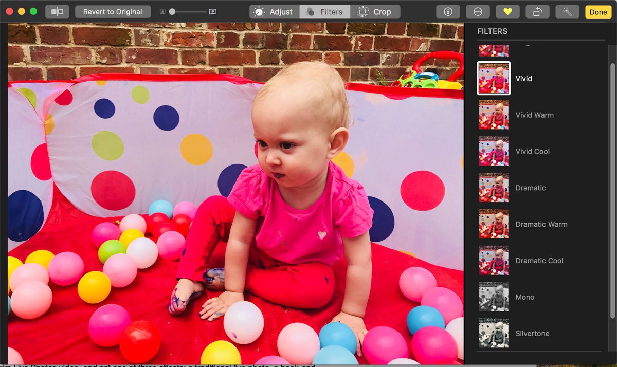 Как использовать приложение «Фото» для Mac: фильтры