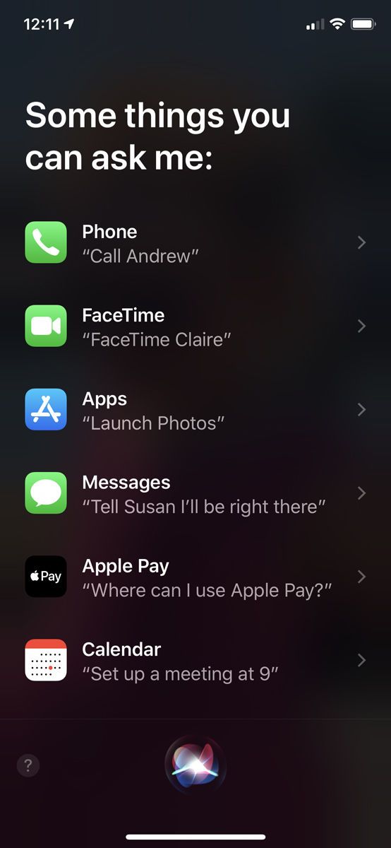 Как использовать Siri на iPhone и iPad: экран по умолчанию