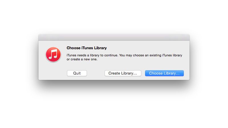 Найдите отсутствующую медиатеку iTunes