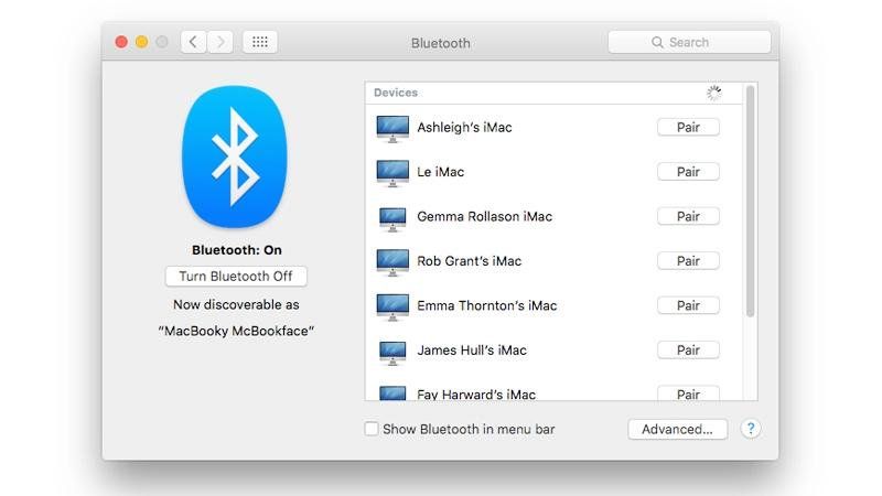 Как сменить свой Mac's Bluetooth name 