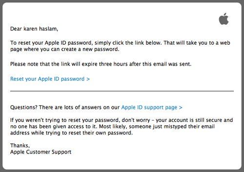 Как создать Apple ID: сброс пароля