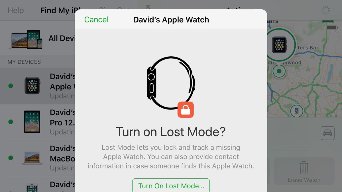 Как найти потерянные Apple Watch: Lost Mode
