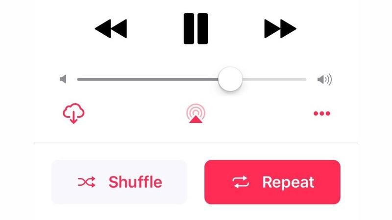 Как остановить повтор песни в iPhone's Music & Spotify apps 