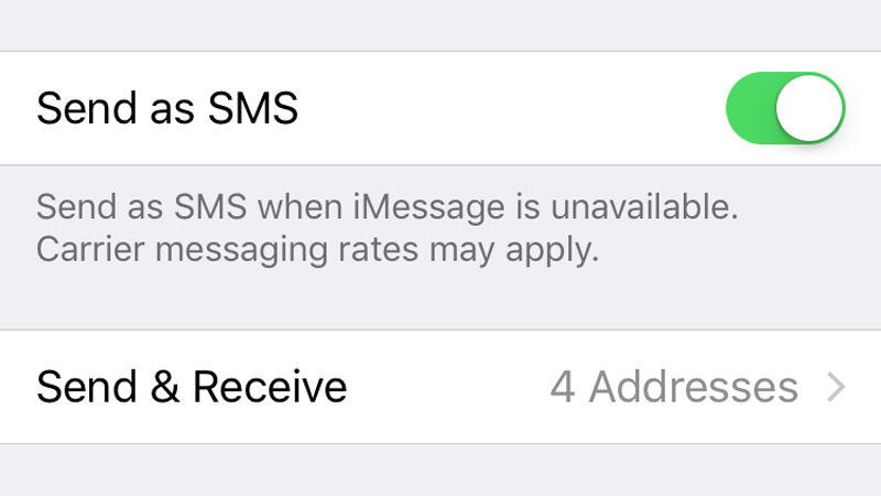 Как отличить iMessage от текстового сообщения: Отправить как смс