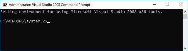 Командная строка Visual Studio