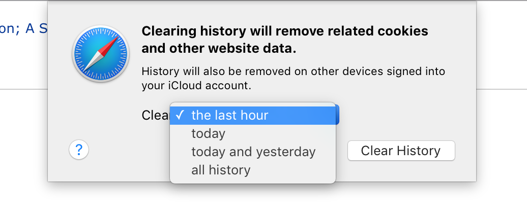 Как удалить историю просмотра веб-страниц на Mac: Safari