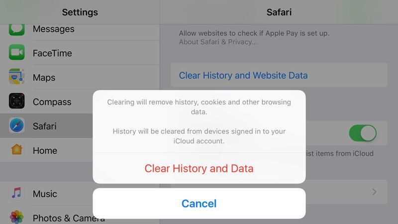 Как удалить вирусы iPhone: очистить историю