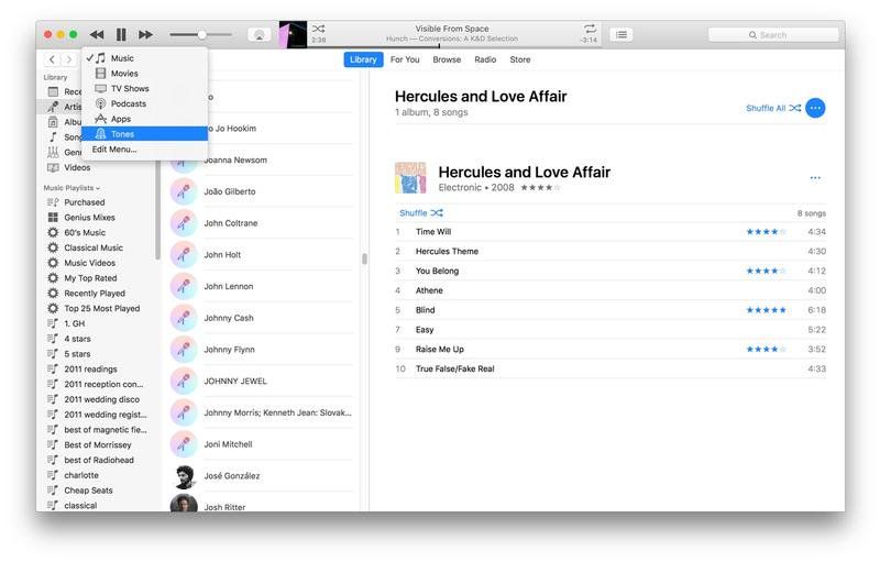 Импортируйте трек в iTunes в качестве мелодии звонка (старые версии iTunes)