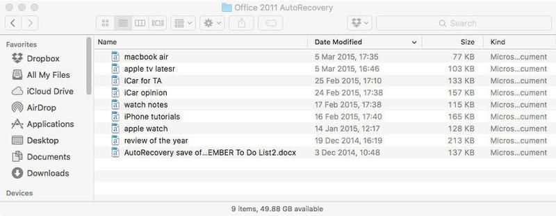 Как восстановить потерянные документы в Word для Mac: где хранится мой документ Word для автоматического восстановления?