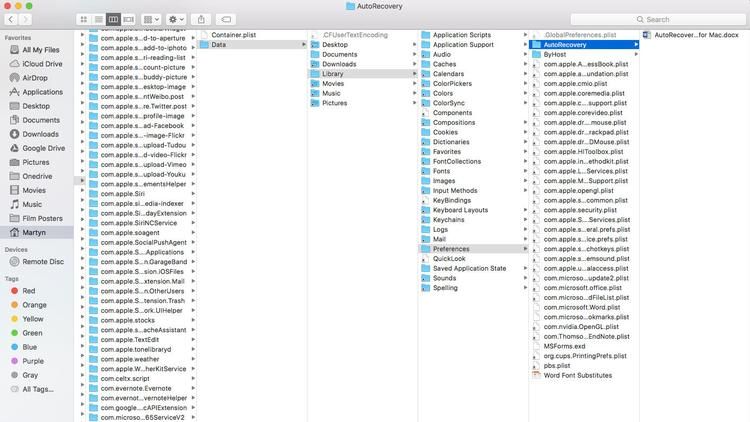 Как восстановить потерянные документы в Word для Mac: функция автоматического восстановления Word для Mac