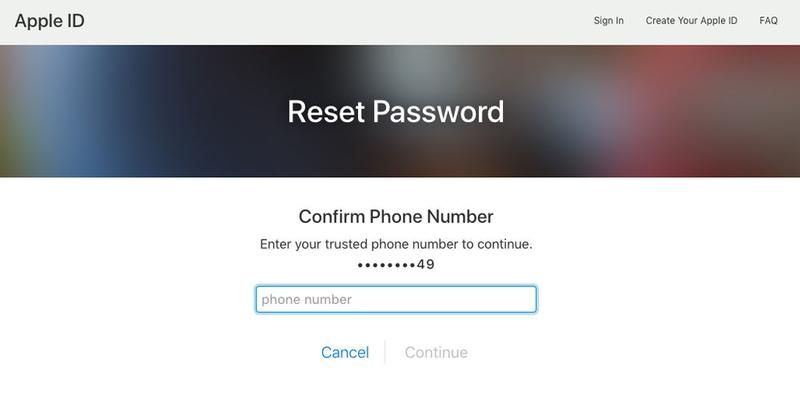 Как сбросить забытый пароль Apple ID: двухфакторная аутентификация