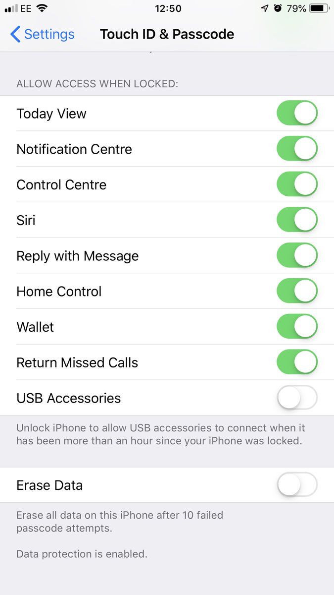 Как заблокировать приложение iPhone с помощью пароля или Touch ID: Настройки