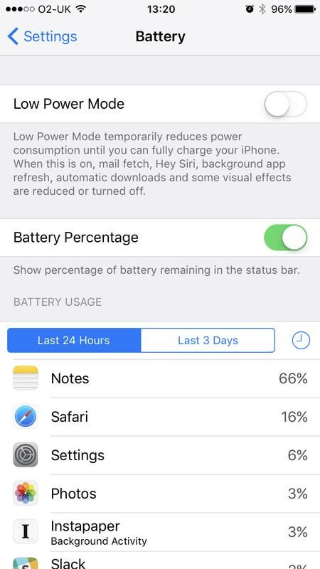 Советы по устранению неполадок iOS 10: режим низкого энергопотребления