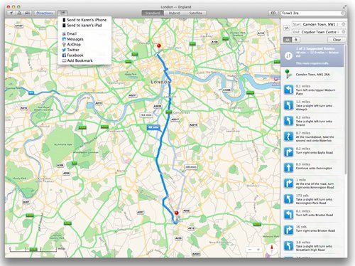 Как использовать Apple Maps на Mac