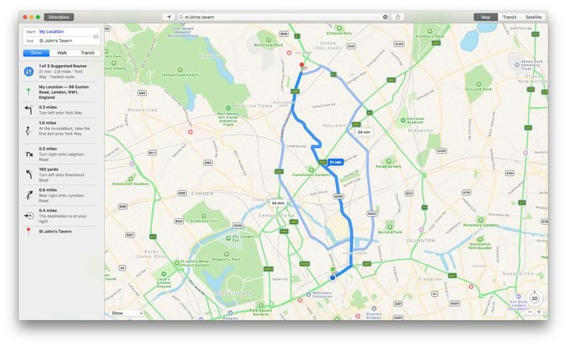 Как использовать Apple Maps на Mac: Инструкции