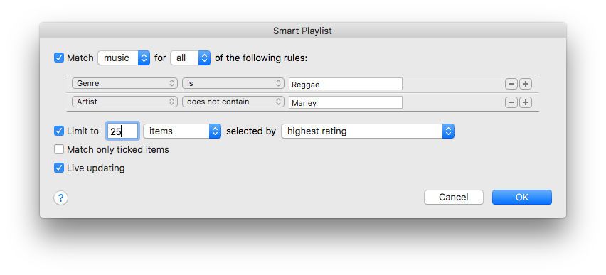 Как использовать iTunes: умные плейлисты