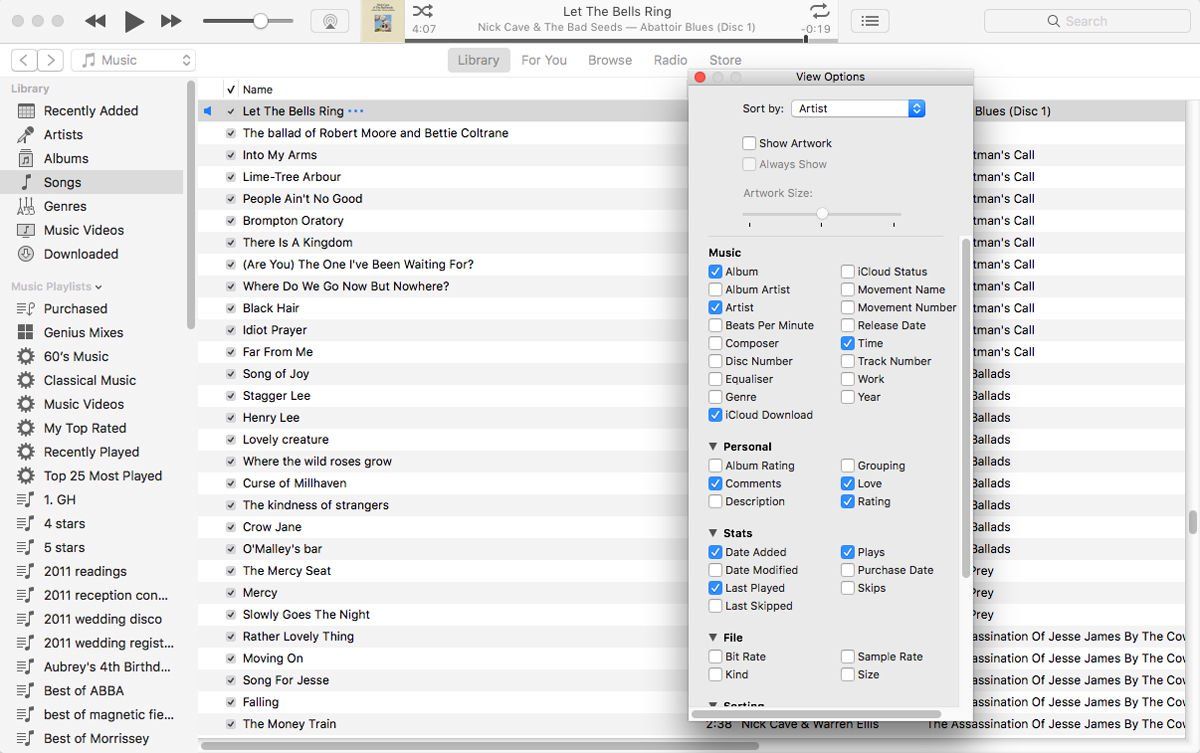 Как использовать iTunes: Просмотреть параметры