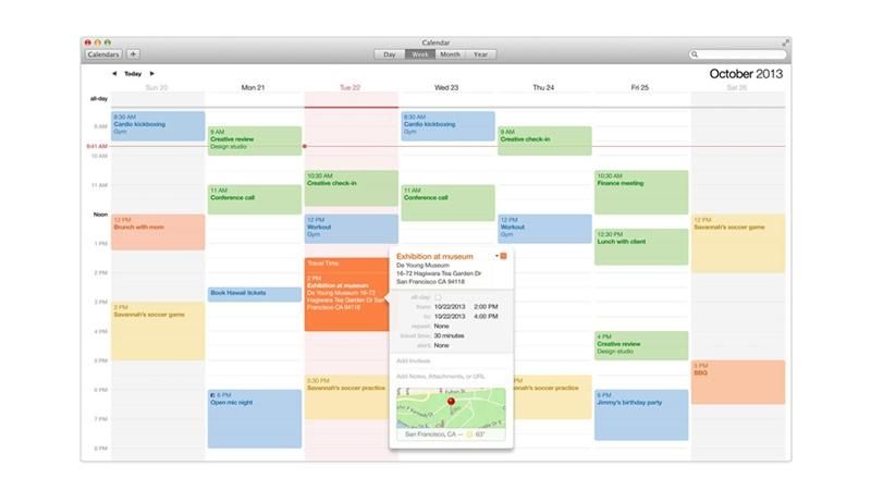 Как использовать Календарь в OS X Mavericks