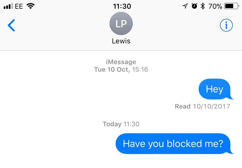 Что происходит, когда вы отправляете сообщение, которое заблокировало вас?