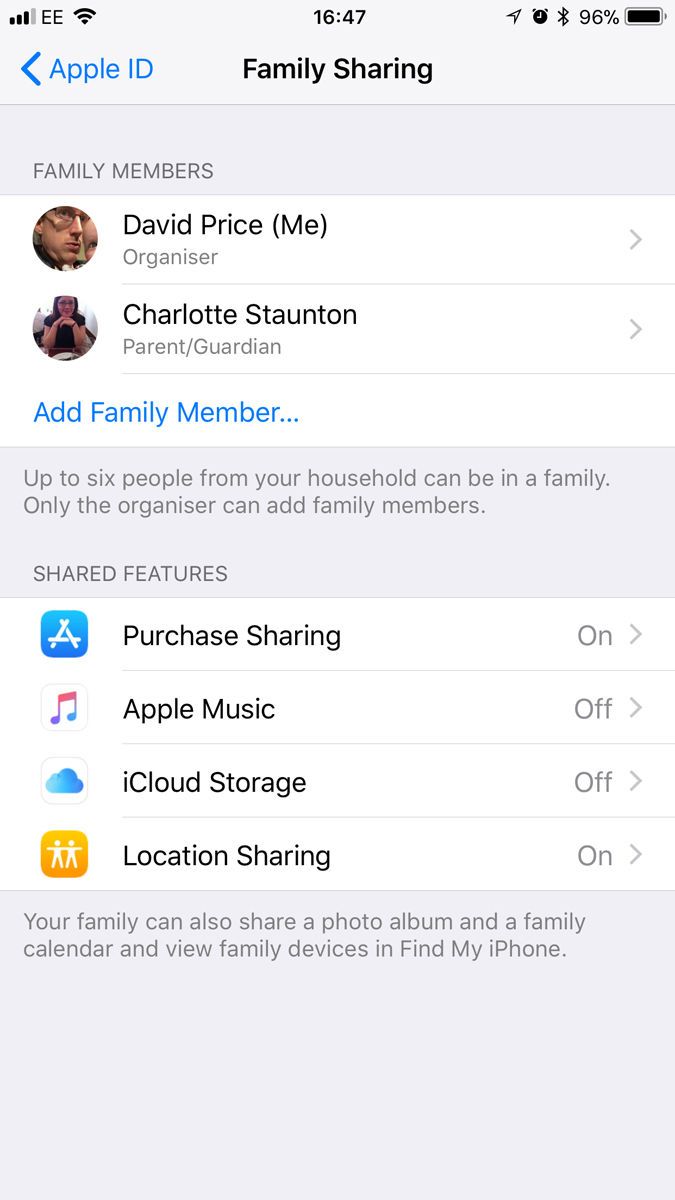 Как поделиться хранилищем iCloud со своей семьей: Family Sharing
