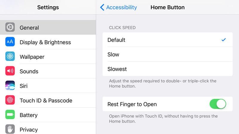 Как разблокировать iPhone или iPad в iOS 10: как включить Rest Finger для открытия