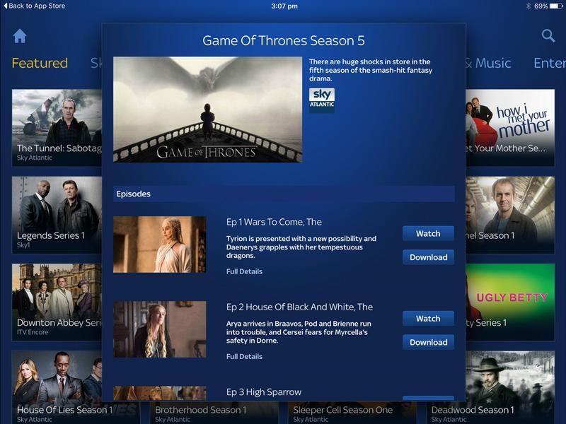 Как смотреть 6-й сезон игры престолов на iPad или iPhone UK