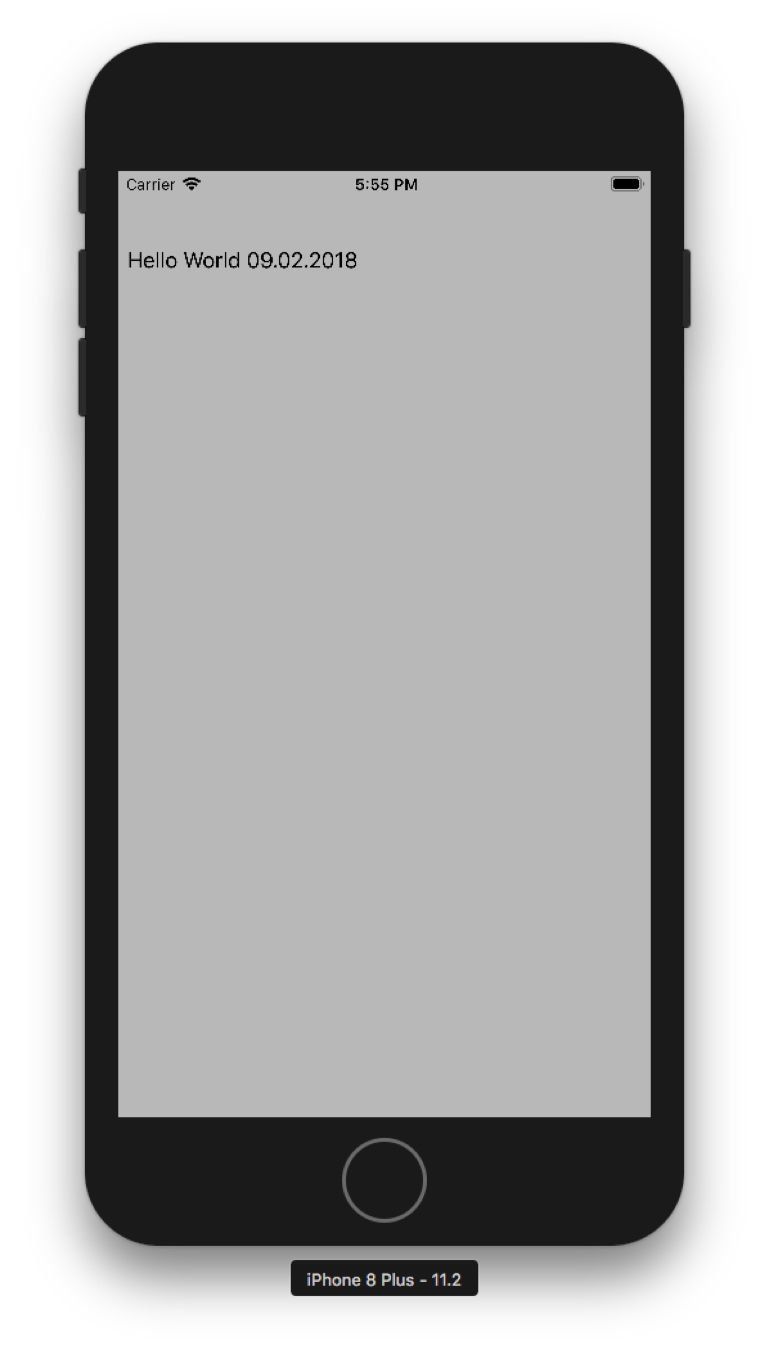 Как сделать приложения в Swift 4: симулятор iPhone 8 Plus