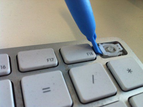 Как удалить клавиши клавиатуры iMac
