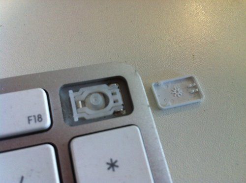 Как удалить клавиши клавиатуры iMac