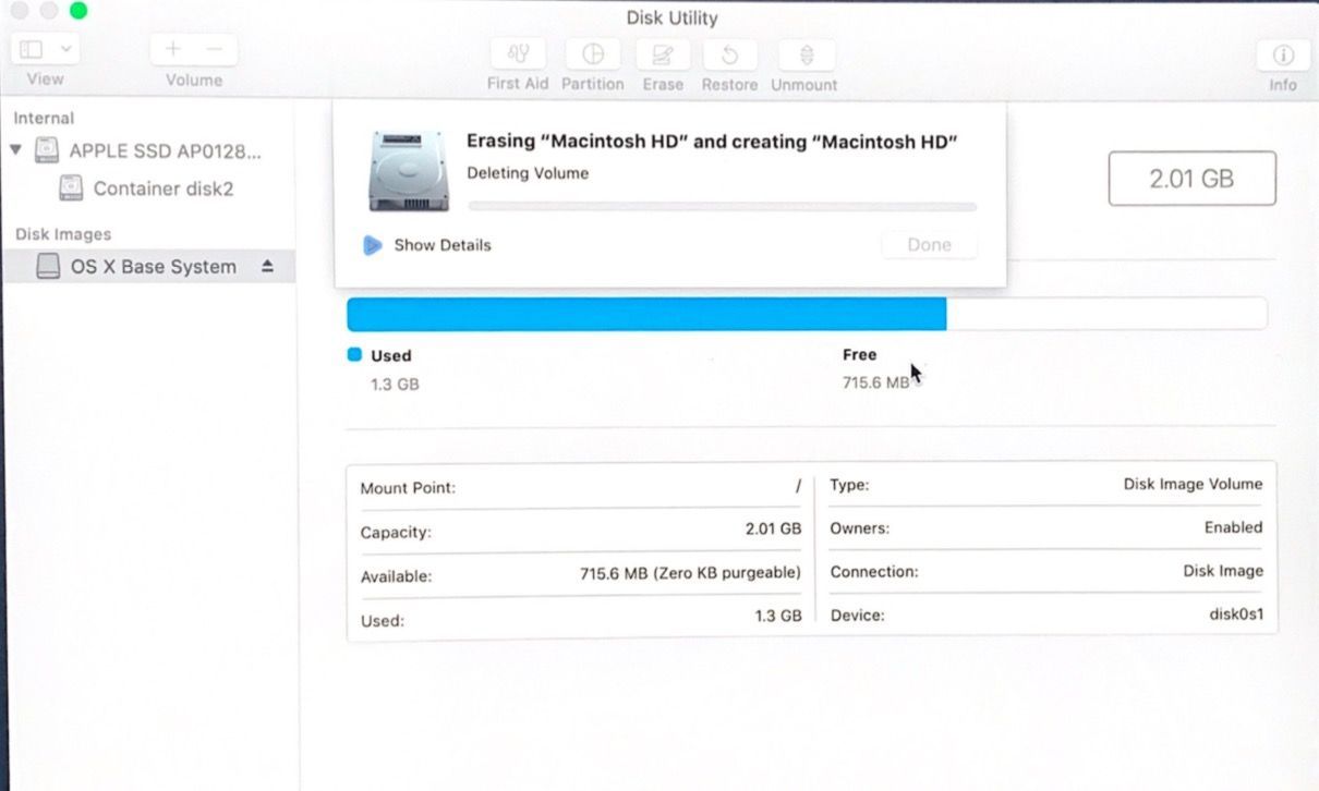 Стирание Mac с жесткого диска
