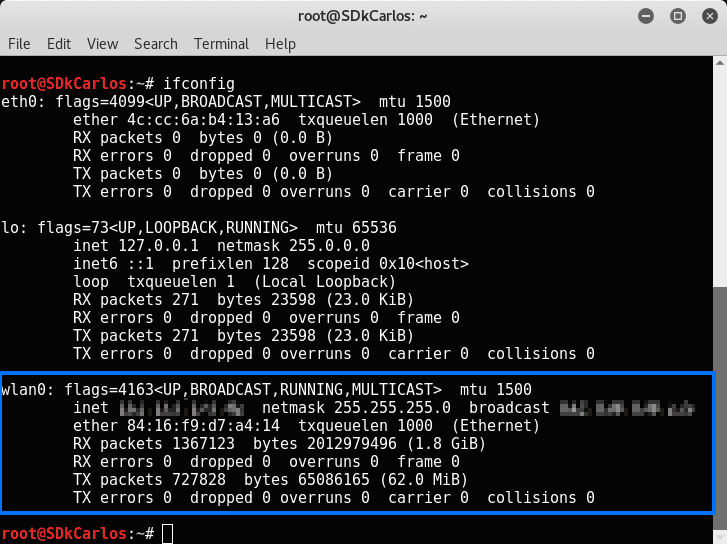 Ifconfig Kali Linux Сетевые интерфейсы