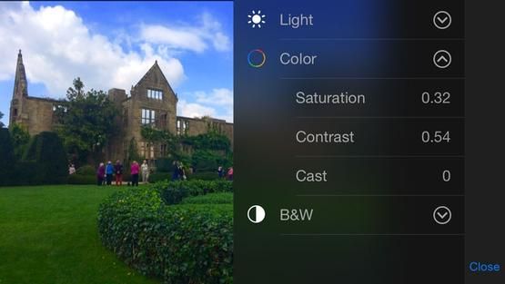 Как добавить больше цвета к фотографии на iPad или iPhone