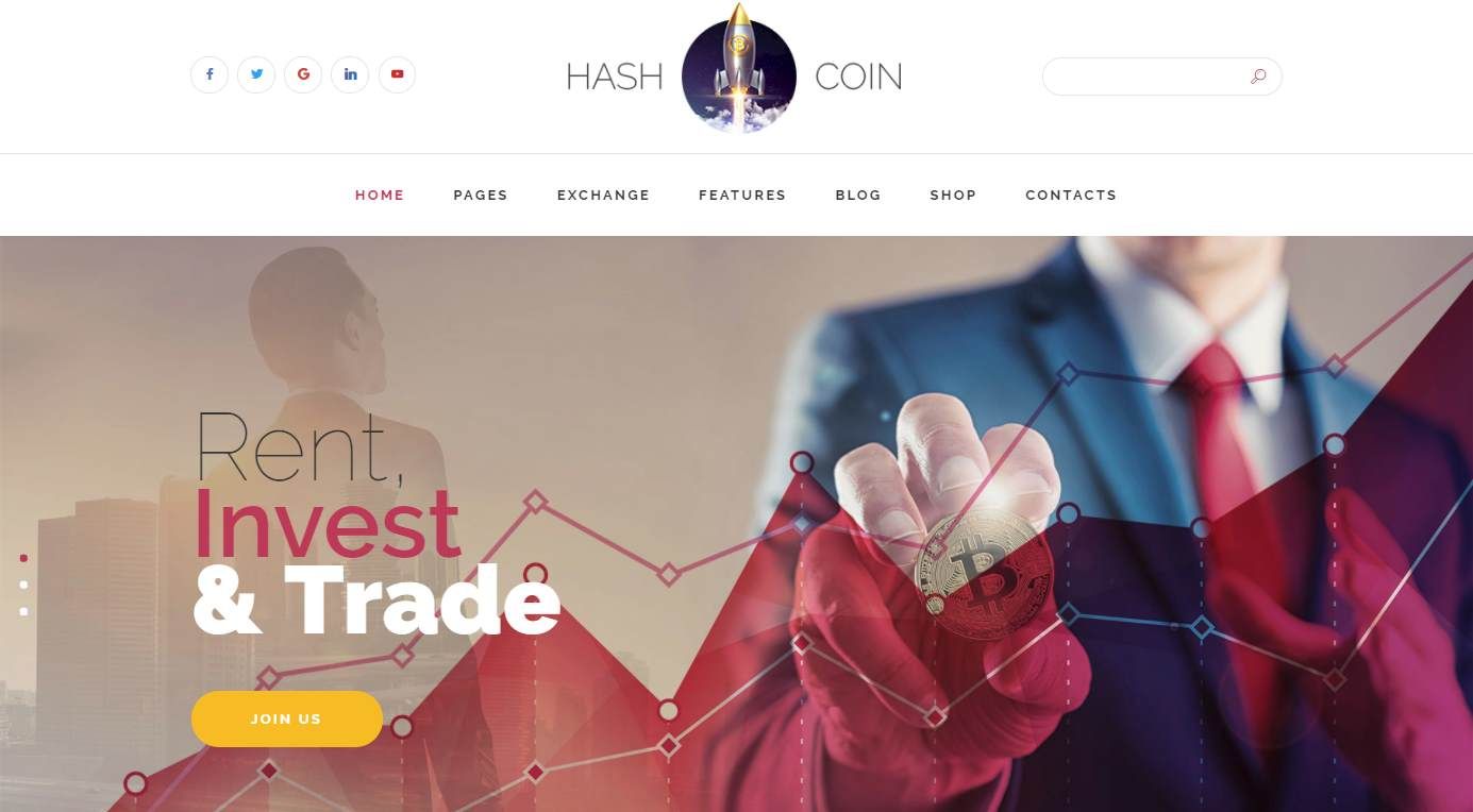 Шаблон HashCoin Plus HTML Premium
