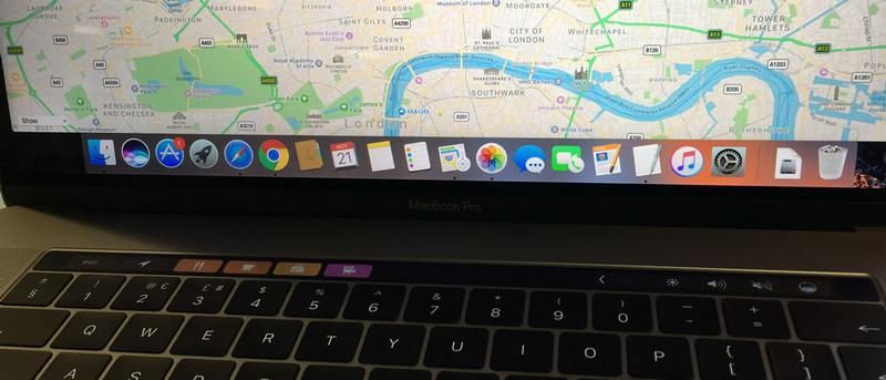Как использовать MacBook Pro Touch Bar: Карты