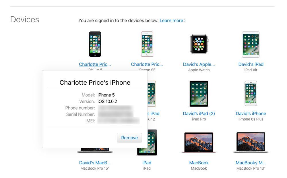 Как найти серийный номер iPhone: настройки учетной записи Apple ID