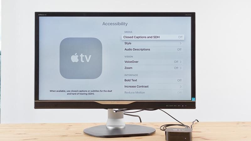 Как активировать VoiceOver на Apple TV
