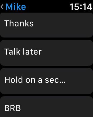 Как отправить или ответить на текстовое сообщение на Apple Watch