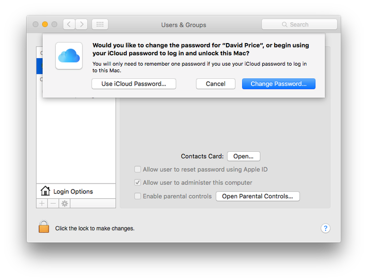 Как разблокировать Mac с помощью iCloud - пароль