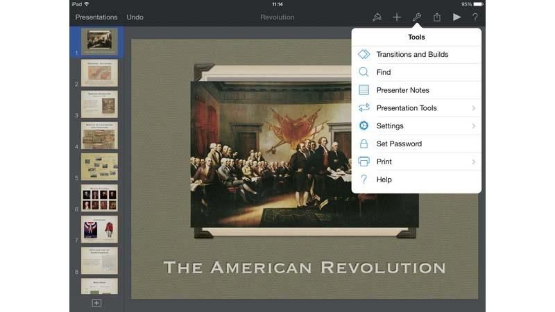 Переходы и сборки в Keynote 2 для iPad и iPhone