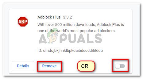 Отключить или удалить Adblock