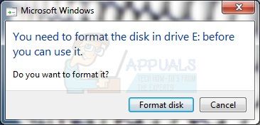 как к FIX-формат-диска ошибок внешнего жесткого диска