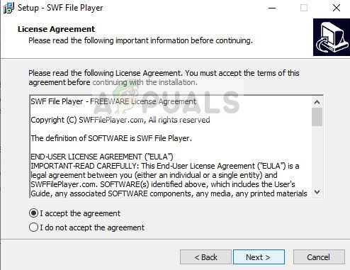 Установка SWF FIle Player - Windows 10