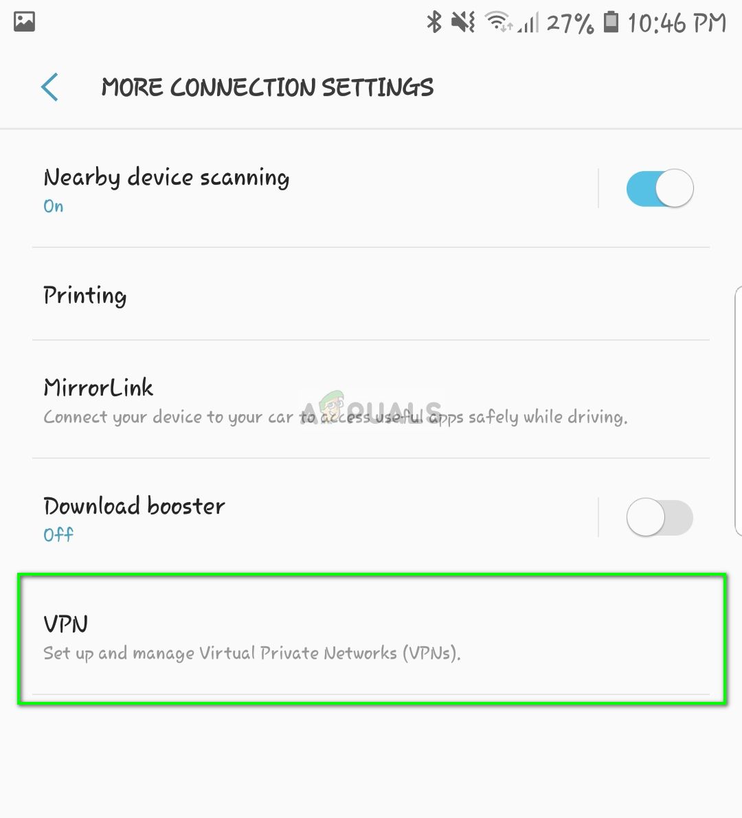VPN - настройки подключения в Android